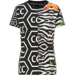 Schwarze Tropische Carlo Colucci T-Shirts für Damen Größe XS für den für den Sommer 