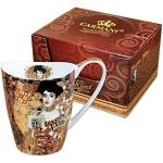 Goldene Jugendstil Gustav Klimt Kaffeebecher 400 ml aus Porzellan 