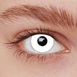 Weiße Kontaktlinsen Fasching 