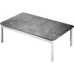 Reduzierte Dunkelgraue Industrial Lounge Tische pulverbeschichtet aus Keramik Höhe 0-50cm 