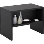Schwarze Moderne CARO-Möbel Ney Nachttische & Nachtschränke Breite 0-50cm, Höhe 0-50cm, Tiefe 0-50cm 