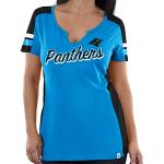 Carolina Panthers Women's Majestic NFL Pride Playing 2 V-notch Fashion Top Shirt