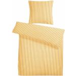 Gelbe Motiv bügelfreie Bettwäsche aus Baumwolle trocknergeeignet 80x80 2-teilig 