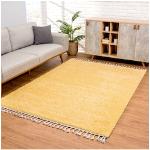 Reduzierte Gelbe Unifarbene Carpet City Shaggy Teppiche aus Polypropylen 