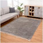 Reduzierte Graue Carpet City Shaggy Teppiche aus Textil 240x340 