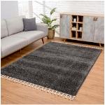 Reduzierte Anthrazitfarbene Carpet City Shaggy Teppiche aus Textil 300x400 