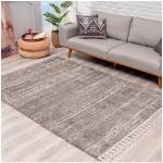 Reduzierte Graue Carpet City Hochflorteppiche aus Textil 240x340 
