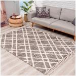 Reduzierte Graue Carpet City Hochflorteppiche aus Textil 200x290 