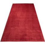 Reduzierte Bordeauxrote Unifarbene Carpet City Läufer aus Microfaser 