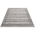 Reduzierte Graue Abstrakte Moderne Carpet City Läufer strukturiert aus Textil 140x200 