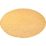 Reduzierte Gelbe Carpet City Runde Outdoor-Teppiche & Balkonteppiche 200 cm aus Kunstfaser UV-beständig 