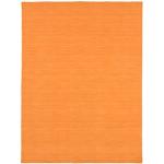 Reduzierte Orange Unifarbene Kelim Teppiche aus Wolle 