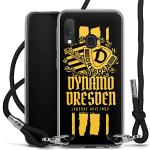 Silberne DeinDesign Dynamo Dresden Samsung Galaxy A20e Hüllen Art: Handyketten aus Silikon mit Band für Damen 