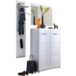Weiße Moderne Carryhome Garderoben Sets & Kompaktgarderoben Breite 100-150cm, Höhe 200-250cm, Tiefe 0-50cm 3-teilig 
