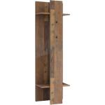 Braune Industrial Carryhome Wandgarderoben & Hängegarderoben aus Holz Breite 150-200cm, Höhe 200-250cm, Tiefe 0-50cm 
