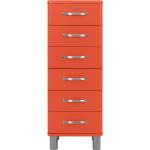 Rote xxxlutz Kleinmöbel lackiert aus Metall mit Schublade Breite 100-150cm, Höhe 100-150cm, Tiefe 0-50cm 