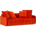 Orange Carryhome Schlafsofas mit Bettkasten aus Textil Breite 100-150cm, Höhe 200-250cm, Tiefe 50-100cm 2 Personen 