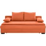 Orange Carryhome Schlafsofas mit Bettkasten aus Textil Breite 50-100cm, Höhe 200-250cm, Tiefe 50-100cm 3 Personen 