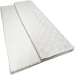 Weiße Carryhome Matratzen Topper aus Textil 120x190 