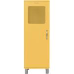 Gelbe Vintage xxxlutz Vitrinenschränke Lackierte aus Metall Breite 100-150cm, Höhe 100-150cm, Tiefe 0-50cm 