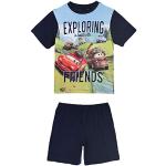Marineblaue Cars Lightning McQueen Kinderschlafanzüge & Kinderpyjamas für Jungen 
