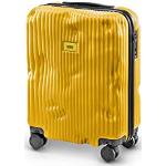 Gelbe Crash Baggage Polycarbonatreisetrolleys 40l mit Reißverschluss abschließbar S - Handgepäck 
