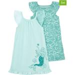 Reduzierte Cyanblaue Carter's Kindernachthemden & Kindernachtkleider aus Polyester für Mädchen Größe 122 