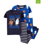 Reduzierte Blaue Carter's Kinderschlafanzüge & Kinderpyjamas aus Baumwolle Größe 92 2-teilig 
