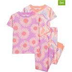 Reduzierte Pinke Carter's Kinderschlafanzüge & Kinderpyjamas aus Baumwolle Größe 104 2-teilig 