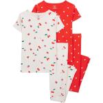 Reduzierte Rote Carter's Kinderschlafanzüge & Kinderpyjamas aus Baumwolle Größe 116 2-teilig 