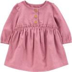 Reduzierte Pinke Unifarbene Carter's Rundhals-Ausschnitt Kinderkleider mit Höschen aus Baumwolle Größe 80 