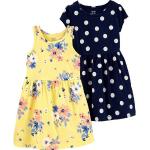 Carter's A-Linien-Kleid Kinder Kleid Doppelpack, blau|gelb