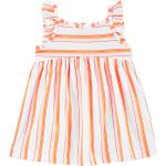 Reduzierte Orange Gestreifte Carter's Rundhals-Ausschnitt Kinderkleider aus Baumwolle Größe 92 