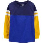 Reduzierte Blaue Langärmelige Carter's Rundhals-Ausschnitt Basic-Shirts aus Baumwolle für Herren Größe 7 XL 