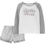 Reduzierte Weiße Carter's Kinderschlafanzüge & Kinderpyjamas aus Polyester für Mädchen Größe 134 