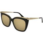 Schwarze Cartier Rechteckige Verspiegelte Sonnenbrillen für Damen 