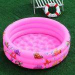 Intex Baby Planschbecken Rosa Badewanne Swimming Pool mit aufblasbarem Boden 
