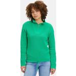 Grüne Unifarbene Cartoon Stehkragen Strickpullover für Damen Größe XS 