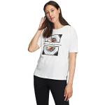 Silberne Halblangärmelige Cartoon Rundhals-Ausschnitt T-Shirts mit Pailletten für Damen Größe M 