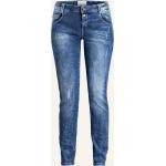 Blaue Cartoon Skinny Jeans aus Baumwolle für Damen Größe M 