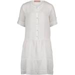 Weiße Casual Cartoon Mini V-Ausschnitt Sommerkleider für Damen Größe M für den für den Sommer 