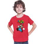 Rote Super Mario Kinder T-Shirts Größe 140 