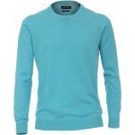 Blaue Unifarbene Casual CasaModa Rundhals-Ausschnitt Rundhals-Pullover aus Baumwolle maschinenwaschbar für Herren Größe 3 XL 
