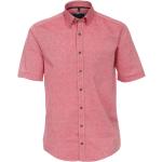 Rote Unifarbene Casual CasaModa Hemden mit Kent-Kragen aus Leinen für Herren Größe 6 XL 