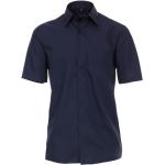Blaue Unifarbene Business Kurzärmelige CasaModa Kentkragen Hemden mit Kent-Kragen aus Baumwolle für Herren Größe L 