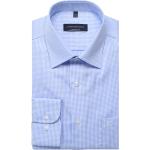 Reduzierte Blaue Karo Langärmelige CasaModa Kentkragen Hemden mit Kent-Kragen aus Baumwolle für Herren Größe 7 XL 