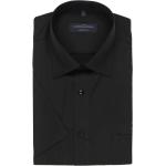 Schwarze Kurzärmelige CasaModa Kentkragen Hemden mit Kent-Kragen aus Baumwolle für Herren Größe 7 XL 