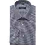 Reduzierte Marineblaue Karo Langärmelige CasaModa Kentkragen Hemden mit Kent-Kragen aus Baumwolle für Herren Größe 7 XL 