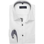 Weiße Langärmelige CasaModa Kentkragen Hemden mit Kent-Kragen aus Baumwolle für Herren Größe 7 XL 