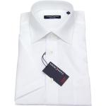 Weiße Kurzärmelige CasaModa Kentkragen Hemden mit Kent-Kragen für Herren 